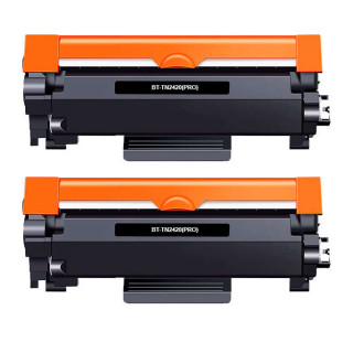 Pack 2 Ud. Brother TN2510XL Negro Cartucho de Toner Generico - Reemplaza TN2510XL P/N: BT-TN2510XL(P) • EAN: 8435490655904
