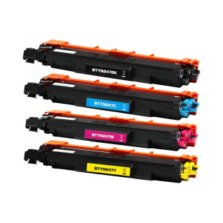 Brother TN249 Pack de 4 Cartuchos de Toner Genéricos XXL