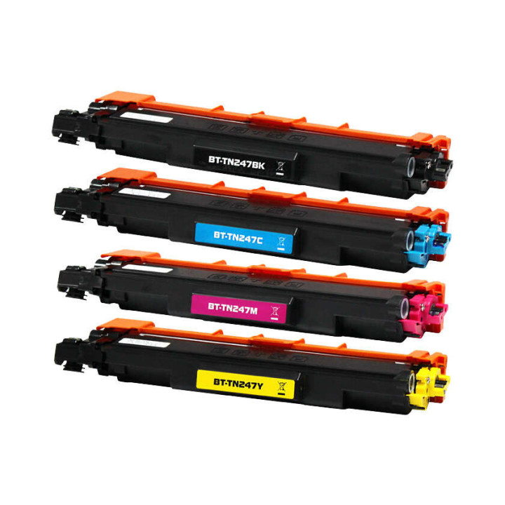 Brother TN249 Pack de 4 Cartuchos de Toner Genéricos XXL